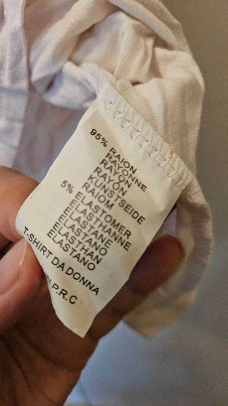 T-Shirts: Maglietta bianca Bluoltre TU rayon – Gebraucht aus Melano von H-Sara 2