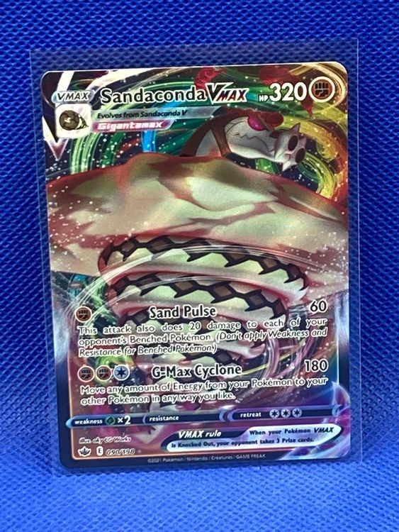 Pokémon karta Sandaconda VMAX (CRE 090) - Chilling Reign