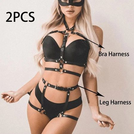✅ NEU PU-Leder Gürtel Sexy - 2Stk