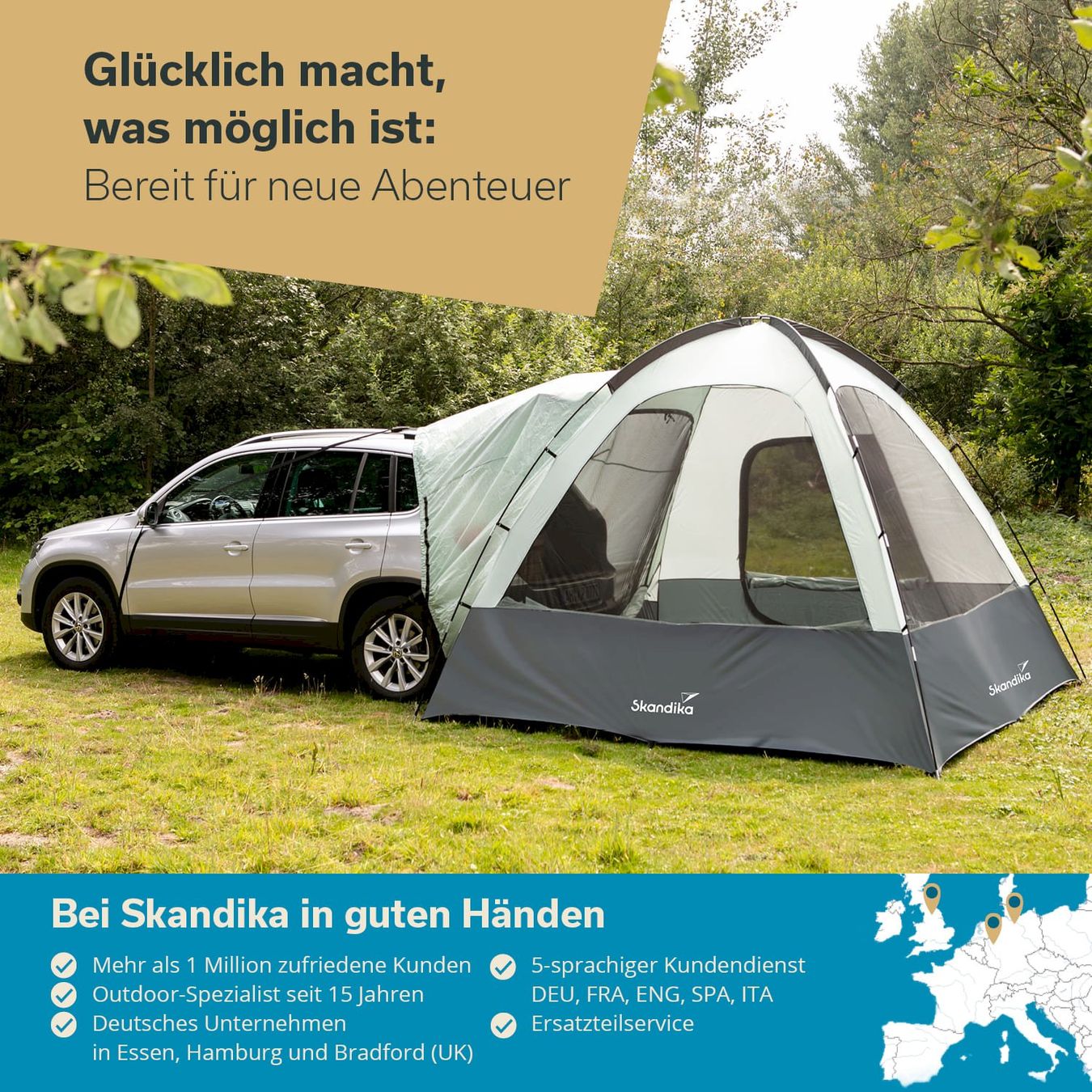 Verande & Tende da sole: Skandika Heckzelt Pitea SUV – Nuovo e nell'imballaggio originale da Bottighofen venduto da zaap 7