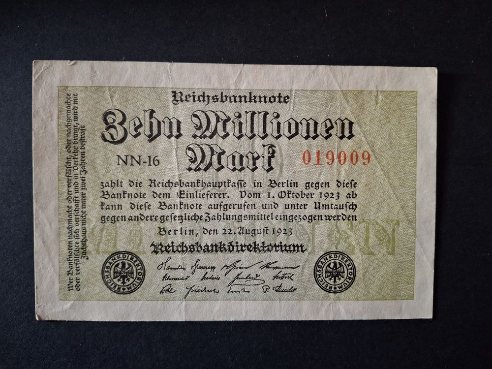5 Verschiedene Banknoten Aus Der Weimarer Republik – Sammler-Set Vom Deutschen Reich