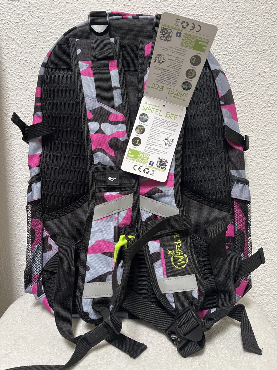 Neuer Wheel Bee Rucksack mit LED - Ideal für die Schule (Neu und ...
