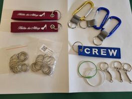 52 Stück Schlüsselanhänger und Schlüssel Ringe