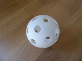 Unihockey Ball, weiss, 9,5cm