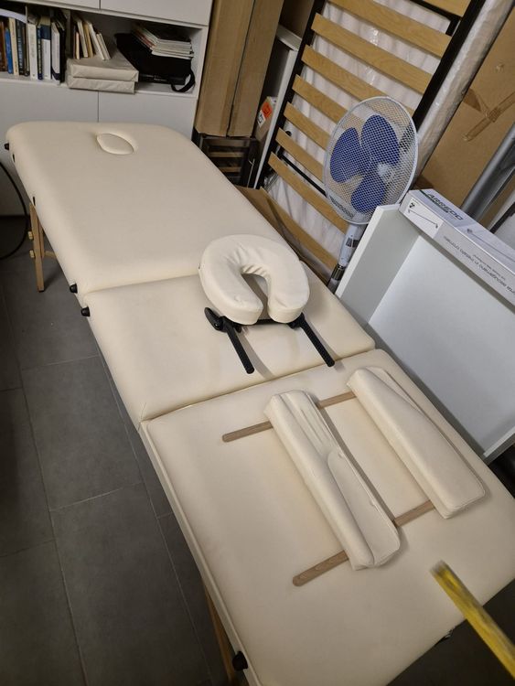 Zaino Trasporto Lettino Massaggio Pieghevole - Nylon Nero 17x93x63 Cm - Per Terapisti Mobili