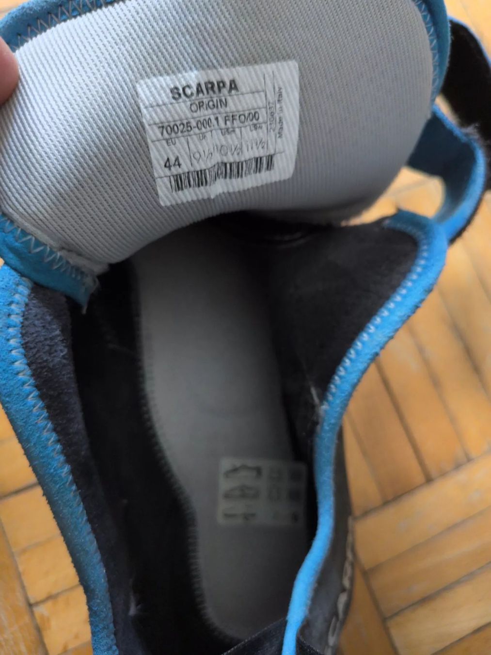 Scarpa Scarpe da uomo: Scarpa Origin Kletterschuh Grösse 44 Männer – Usato da Pratteln venduto da ilouh 2