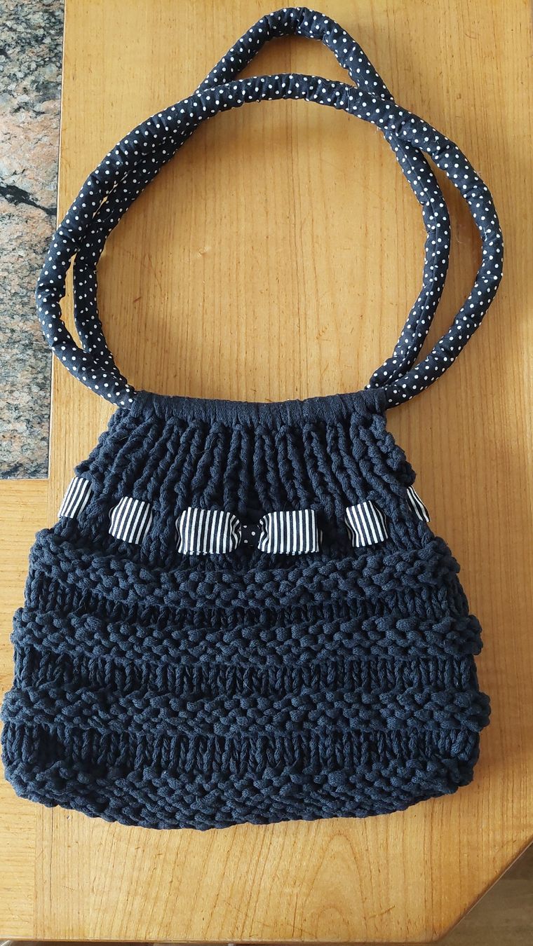 Borse da donna: Handtasche gestrickt – Nuovo (secondo la descrizione) da Zizers venduto da Pinot55 1