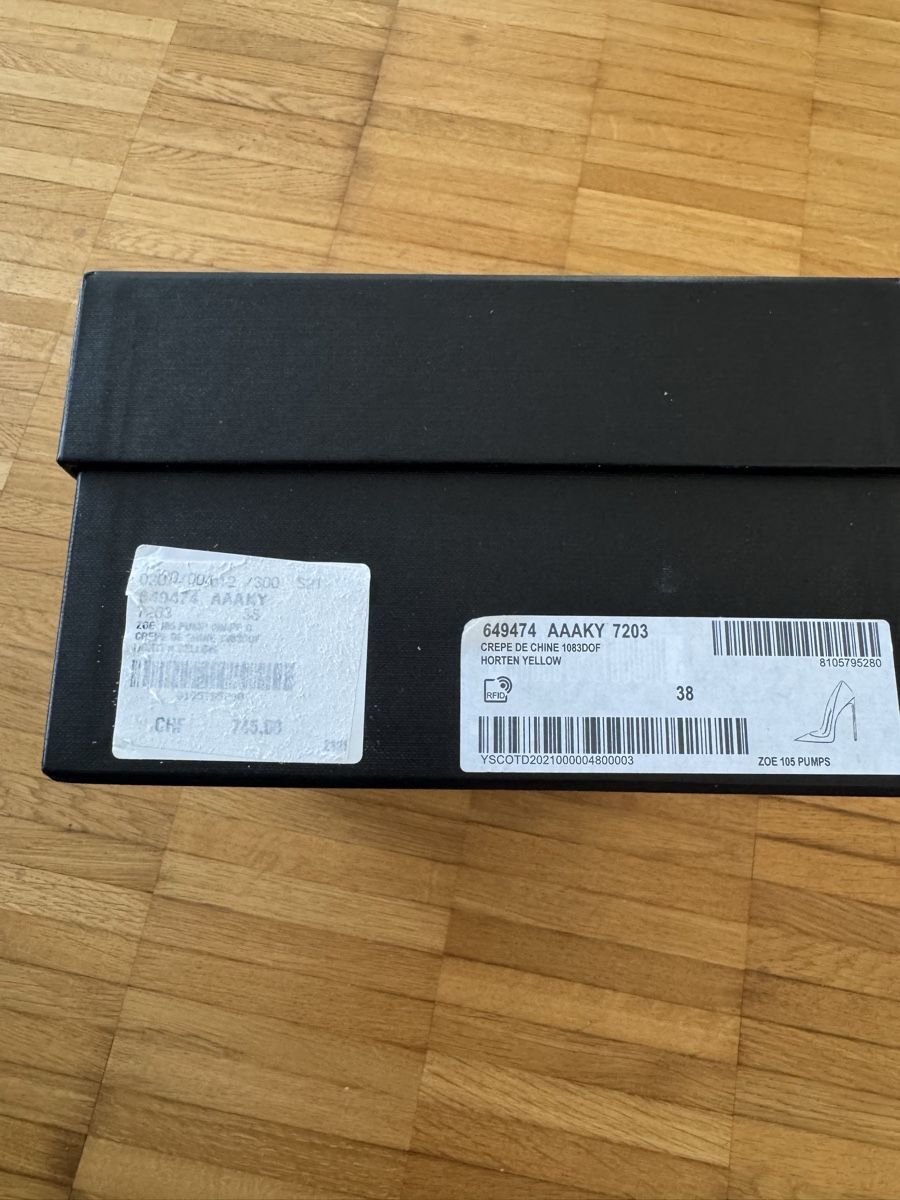 Saint Laurent Scarpe da donna: YSL Pumps silk Gr.38 / 10cm höher Absatz – Nuovo e nell'imballaggio originale da Pfäffikon SZ venduto da EMMA0111 5