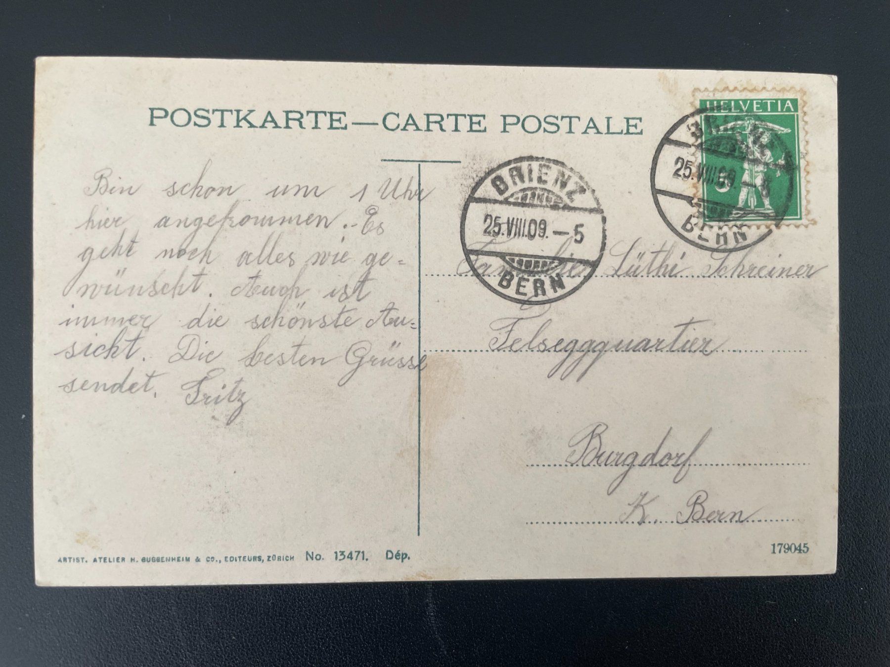 Cartoline postali: AK BE Brienz – Usato da Thal venduto da Danny82 1