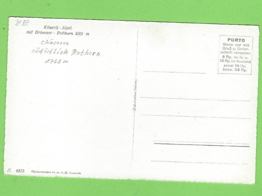 Cartoline postali: Käserli-Alpli mit Brienzer-Rothorn – Nuovo (secondo la descrizione) da Zürich venduto da t24_de 1