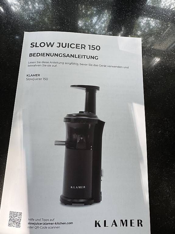 Küchengeräte: Klamer Slow Juicer 150 – Gebraucht aus Zürich von Sirod49