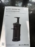 Klamer Slow Juicer 150