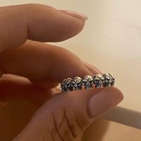 Original Handmade "SILVER 2 STEEL" Totenkopf Skull Ring