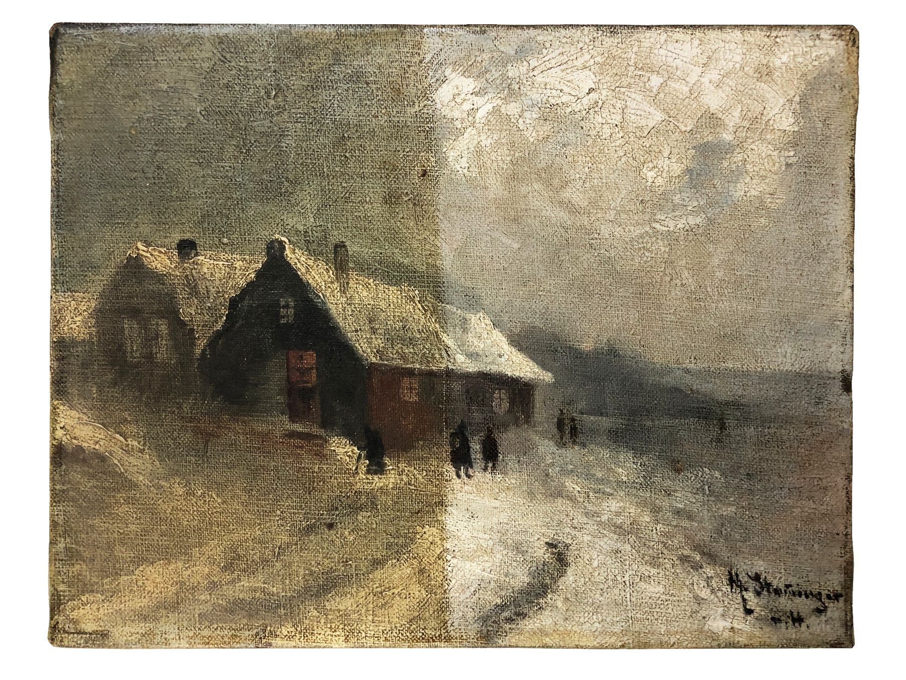 Gemälde: Winterlandschaft – Gebraucht aus Domat/Ems von ren_5859 3