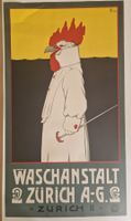 Vintage-Plakat "Waschanstalt Zürich A.G."