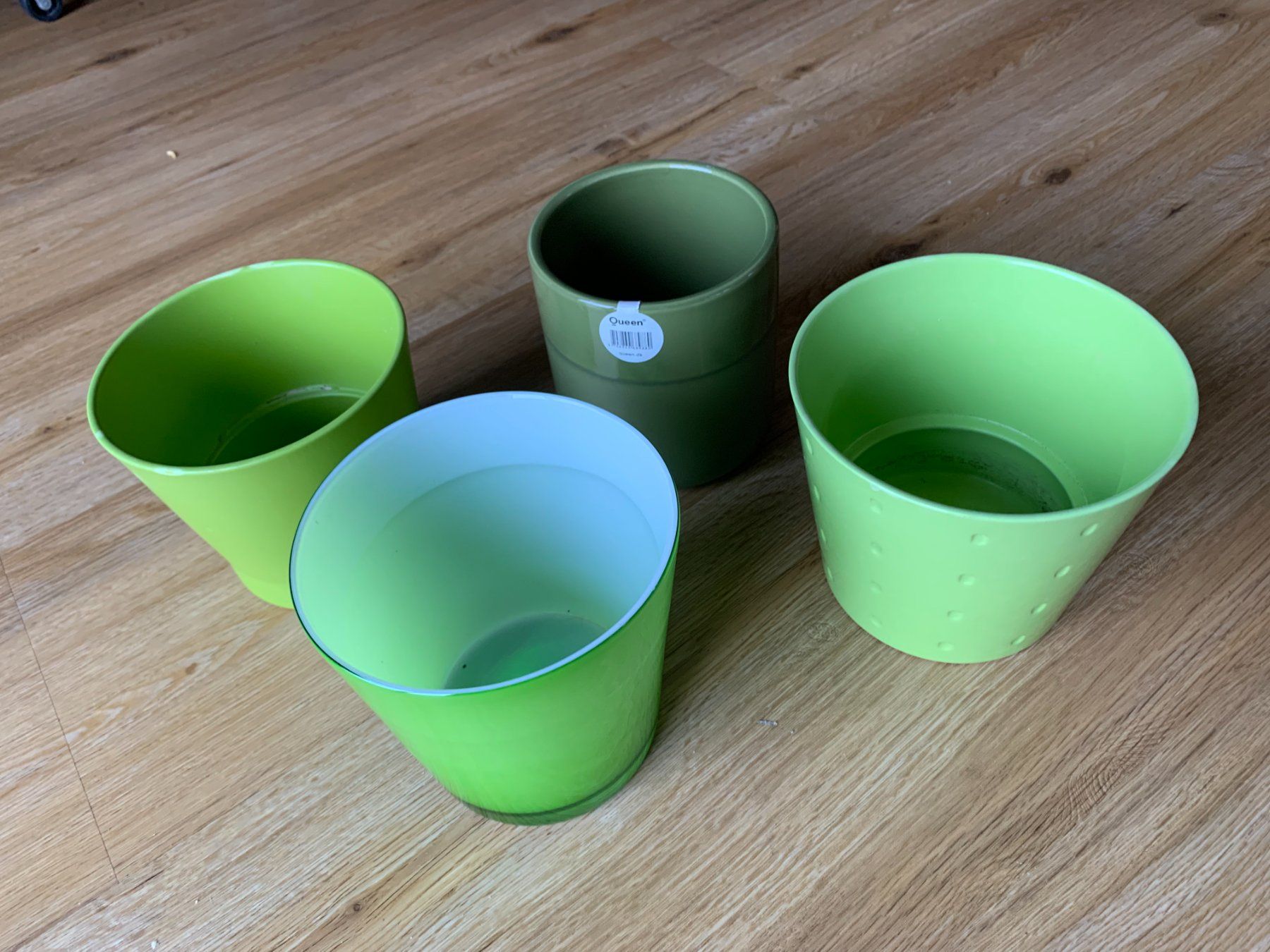 Vasi per fiori: 4 x Blumentopf Grün – Usato da Wolfwil venduto da NewGirl