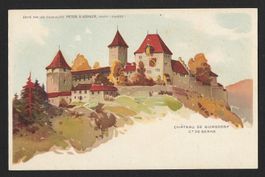 Carte Postale Peter & Kohler : CHÃTEAU DE BURGDORF (1910s)