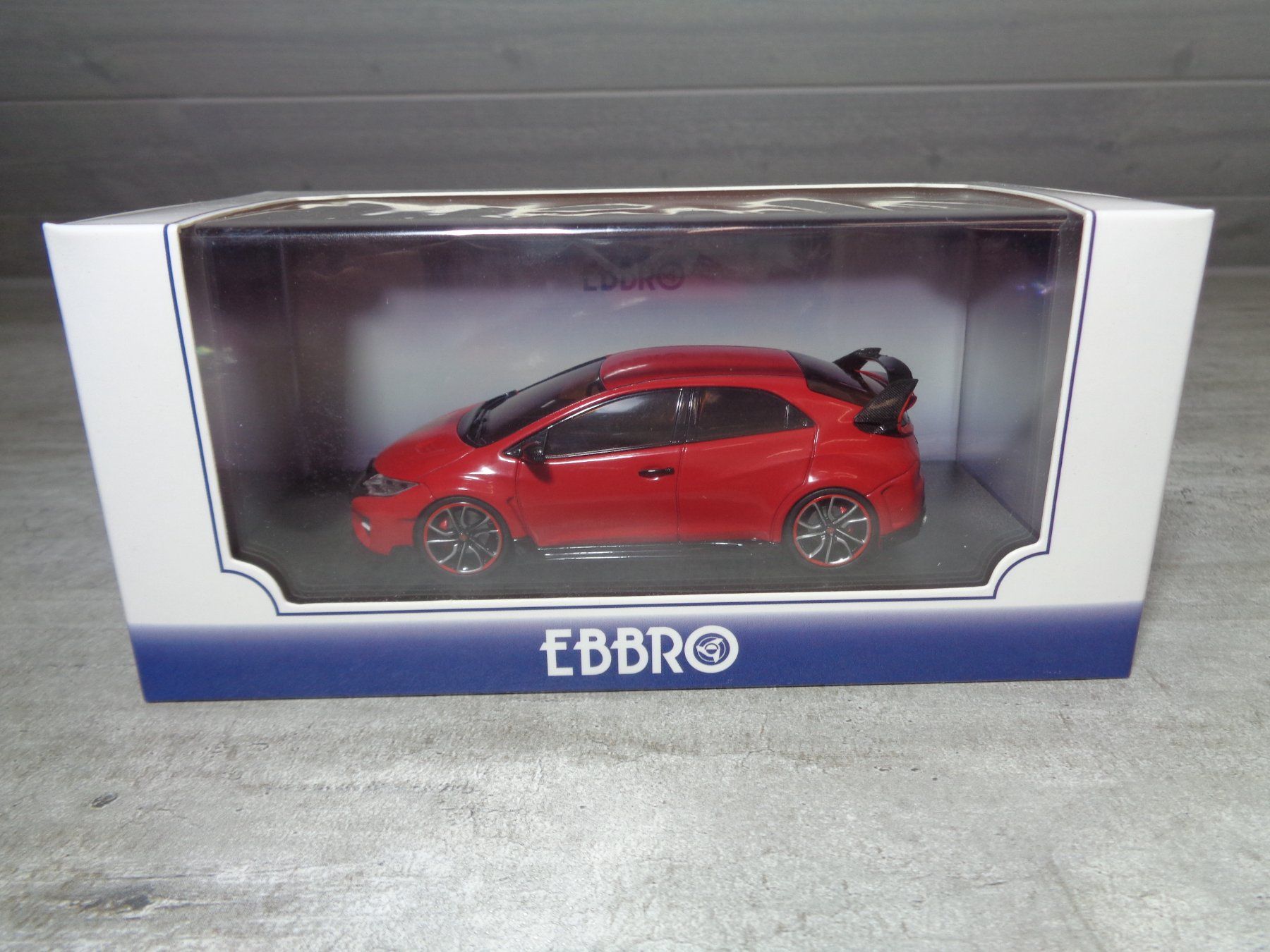Honda Modellini d'auto: Ebbro 1:43 Honda Civic Type R 2014 – Nuovo e nell'imballaggio originale da Reconvilier venduto da rallycar 1