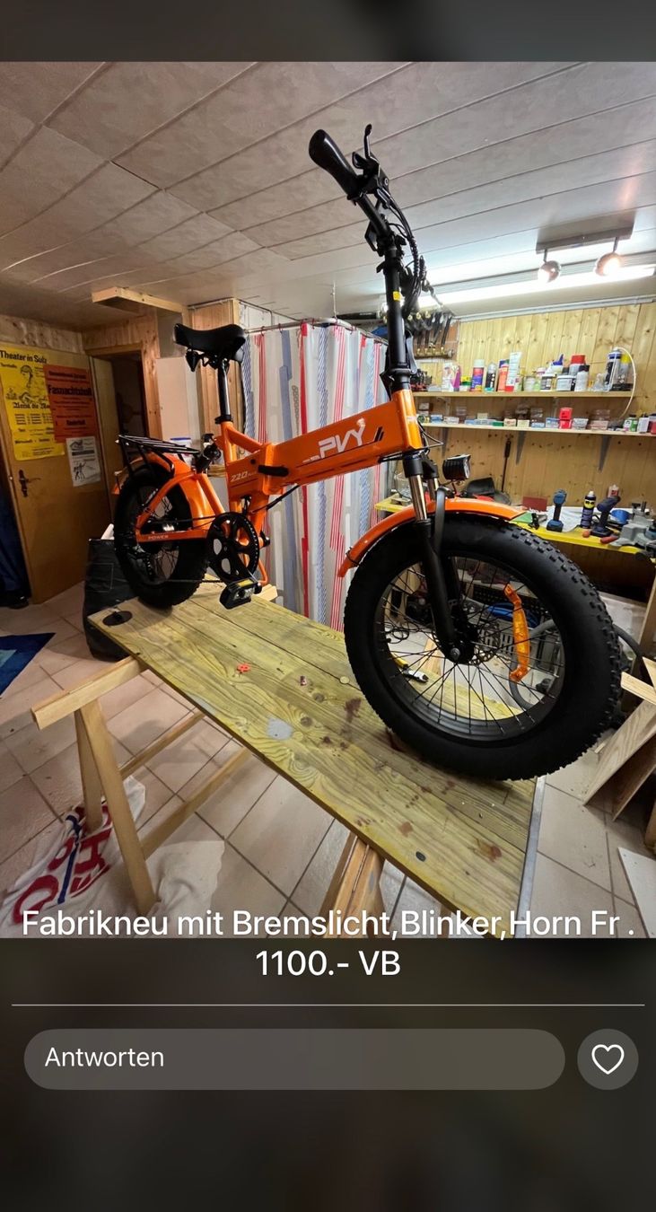 Biciclette: E Bike klappvelo neu – Nuovo (secondo la descrizione) da Flumenthal venduto da Manuel18111 8
