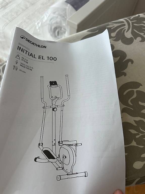 Vélos d'appartement:     Crosstrainer DOMYOS Initial EL 100  neuwertig – D'occasion à Untereggen par donttradeonme 2