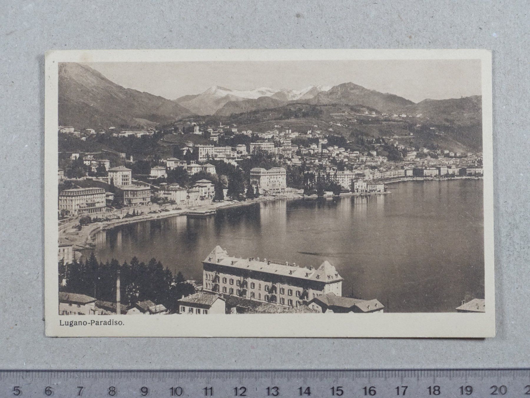 Cartoline postali: Lugano Paradiso, 1911 – Usato da Lenzburg venduto da fh1