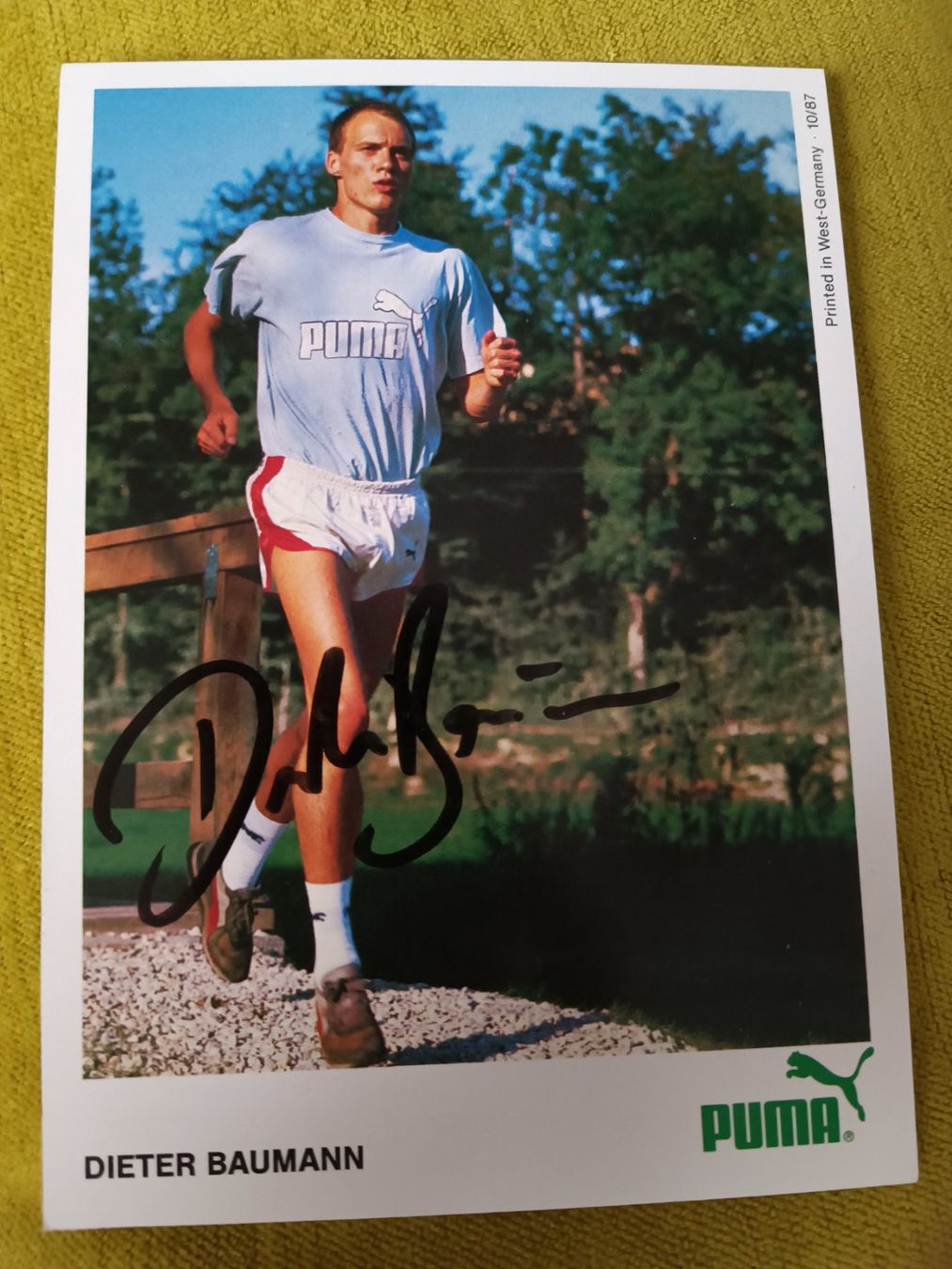 Autogramme: Dieter Baumann - Leichtathletik – Gebraucht aus Menziken von Autogramme