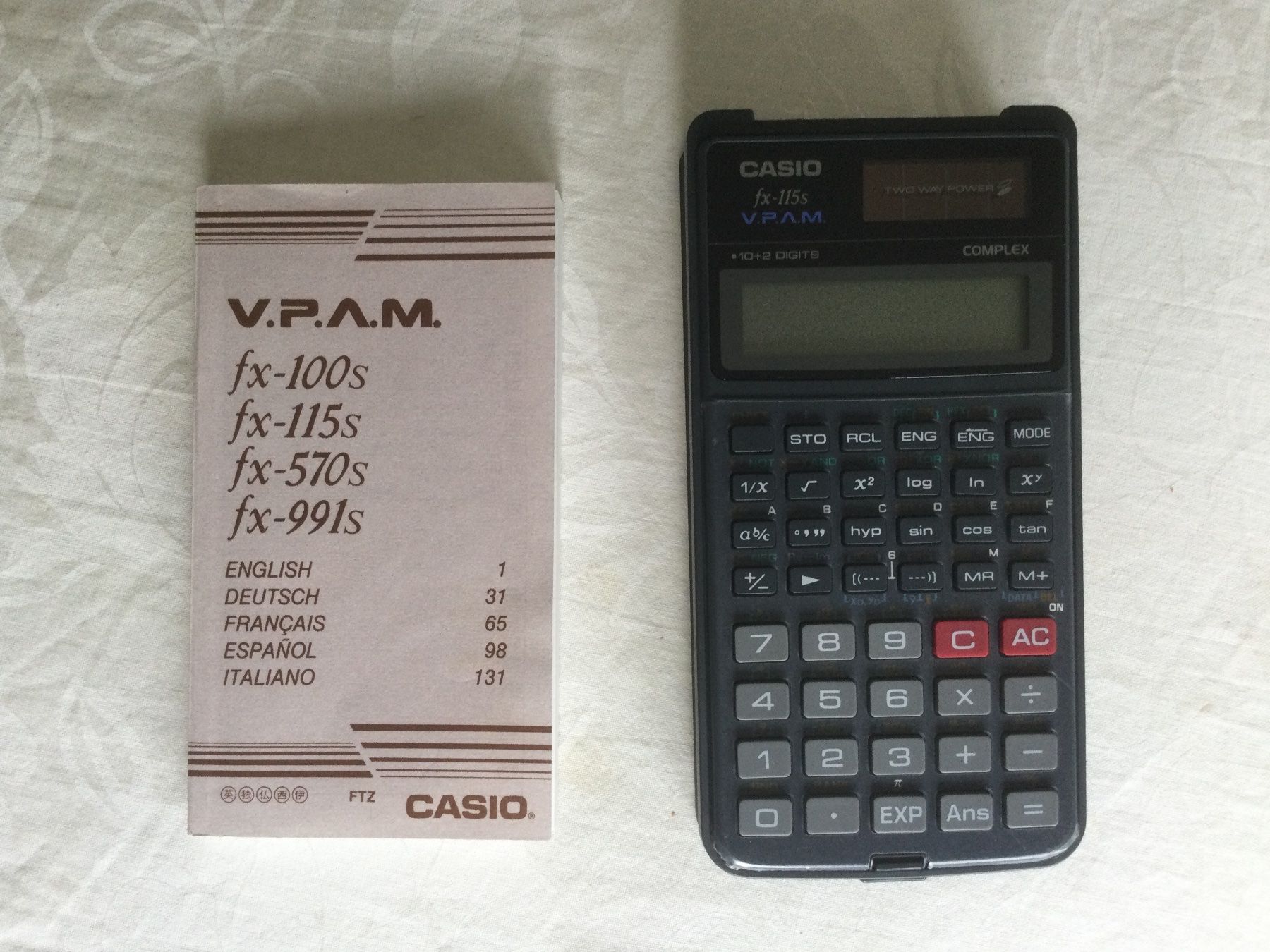 Casio Calcolatrici tascabili: Casio fx-115s V.P.A.M. – Nuovo e nell'imballaggio originale da Schwerzenbach venduto da Whokamel