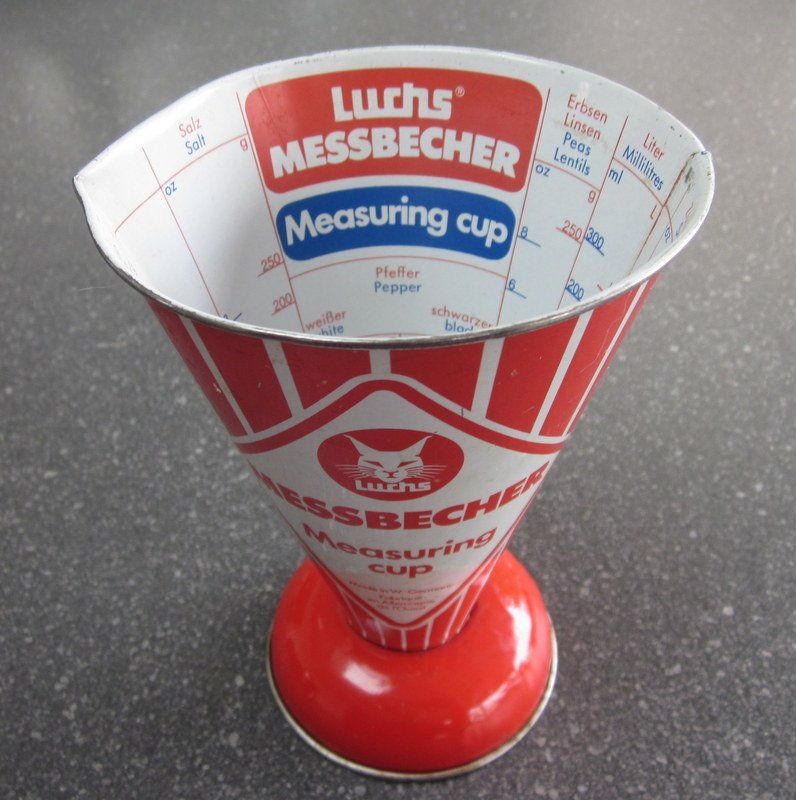 Misurare: Mid Century LUCHS Messbecher, Measuring cup 50/60er – Usato da Bischofszell venduto da raika 5