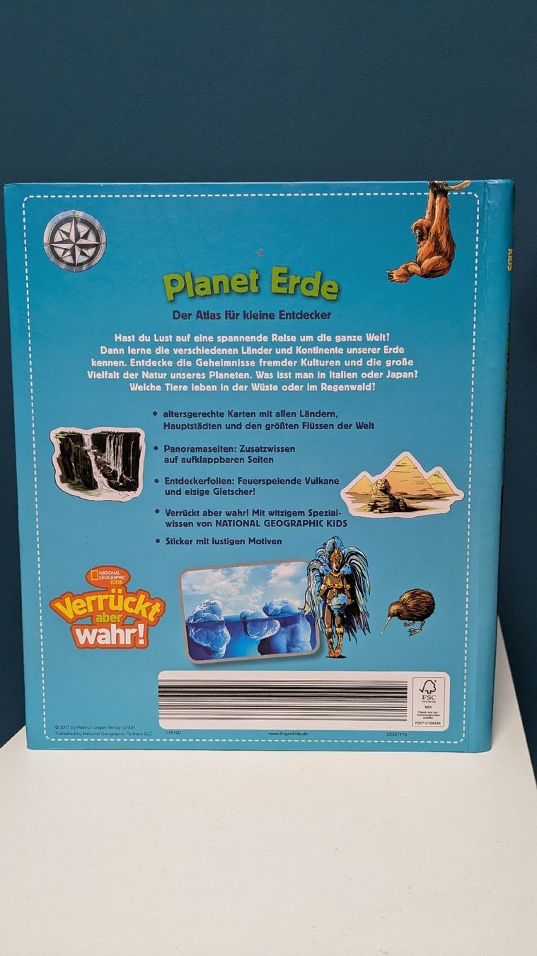 Libri: Kinderatlas "Planet Erde" mit Stickern – Usato da Randa venduto da est_m9n9 1