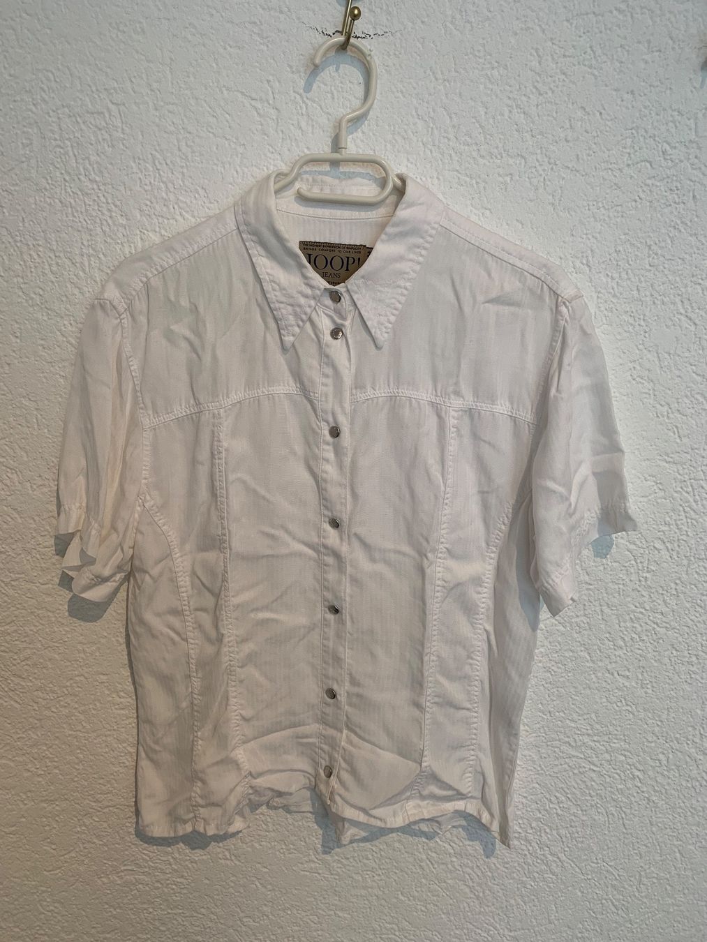 Joop Camicette: Joop! Jeans Bluse Hemd weiss Gr. M – Usato da Fislisbach venduto da KolibriSecondhand 1