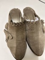 Suede Mules Gr. 36, beige, perfekt für den Sommer!