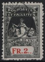 2 Fr. Fiskalmarke vom Canton de VAUD