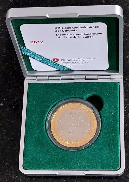 Tutti le monete: 10 Fr. Gedenkmünze 2012 pp Ringkuhkämpfe Box – Nuovo (secondo la descrizione) da Arch venduto da moneyswiss