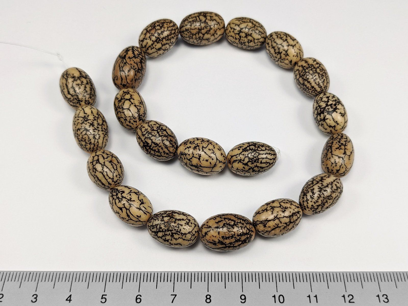 Perle (finte): 15mm Palmnuss Perlen 20Stk. – Nuovo e nell'imballaggio originale da Meilen venduto da GypsyCat