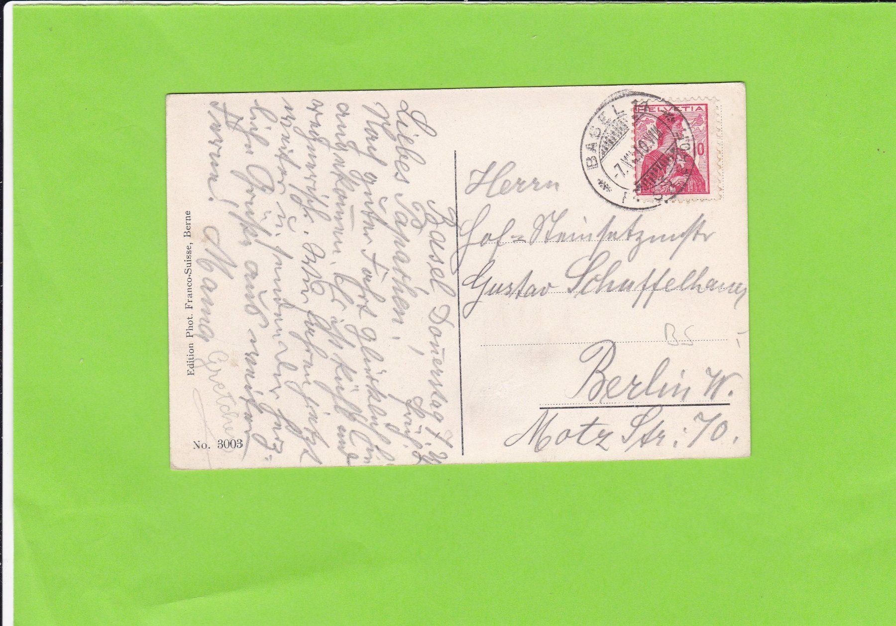 Cartoline postali: Basel-Generalansicht der 3 Rheinbrücken – Usato da St. Peterzell venduto da neckertal 1