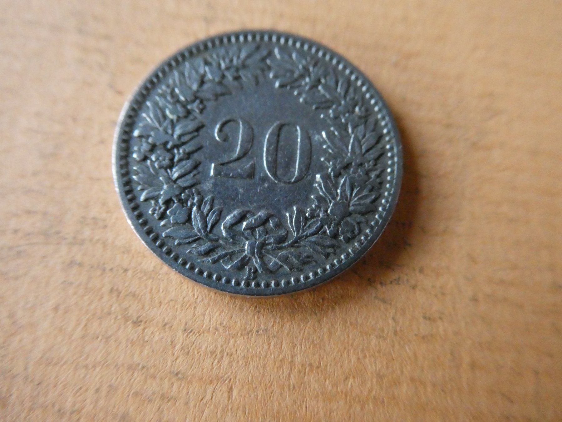 Toutes les monnaies: Schweiz 1898, 20 Rappen – D'occasion à Hinterforst par Rohusri 1
