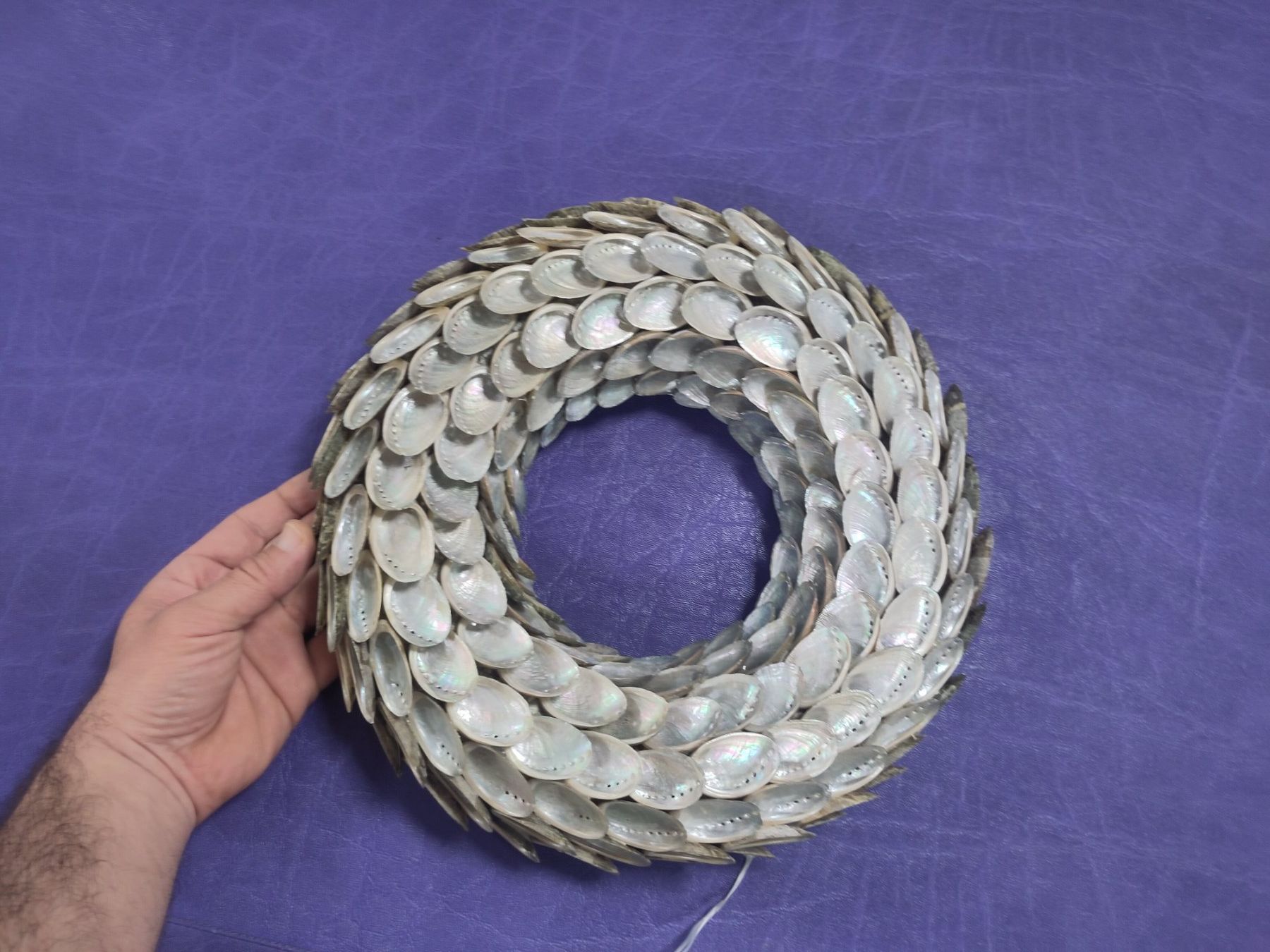 Tutte le decorazioni: Muschelkranz Deko 34cm Durchmesser – Usato da Studen SZ venduto da cith 1