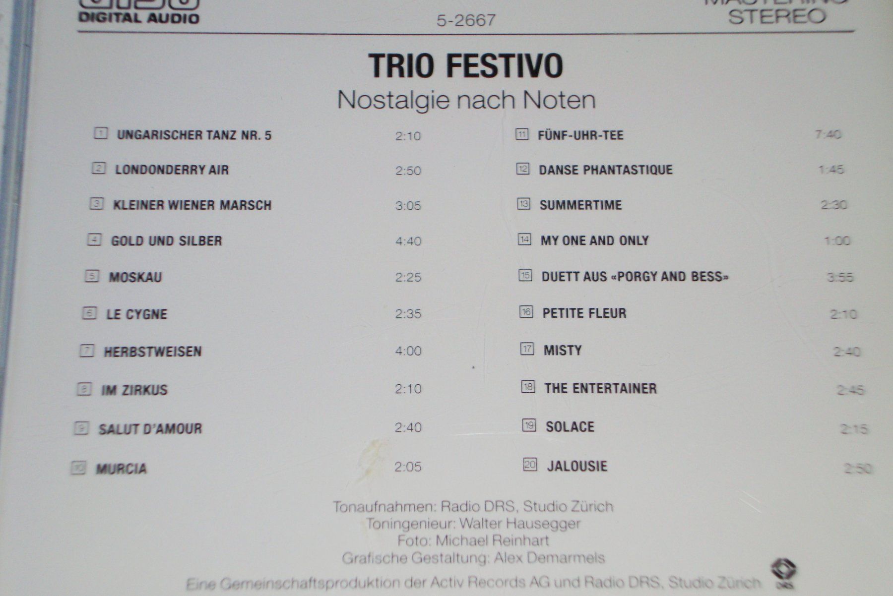 CD: Daniel Schneider, Jürg Eichenberger, Roland Gueneux – Usato da Engelberg venduto da margol 2