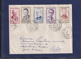 Héros de la résistance sur lettre - France - Paris 1960