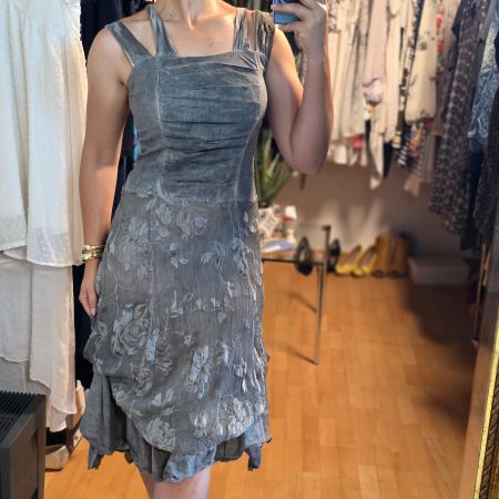 Italienisches Kleid Seide & Baumwolle M DIY