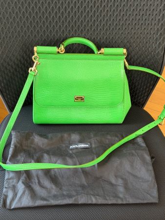 Dolce & Gabbana Sicily Handtasche Lizard optičar Leather