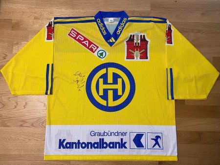 ORIGINAL HC DAVOS TRIKOT 1999/2000 ADIDAS HOCKEY JERSEY XL