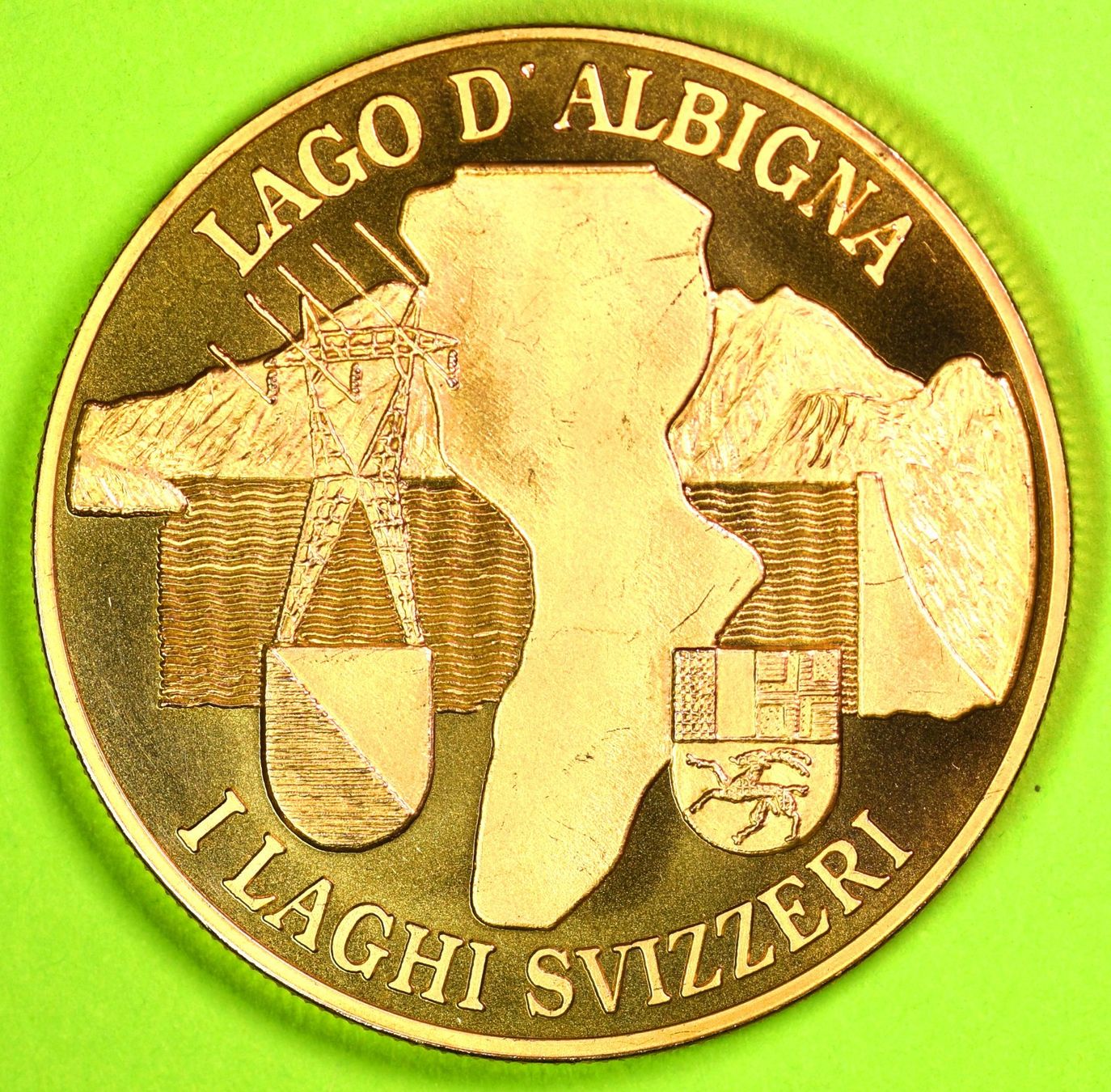 Medaglie: MEDAILLE  /  LAGO DI ALBIGNA  /  DIE SCHWEIZER SEEN – Usato da Luzern venduto da piro12