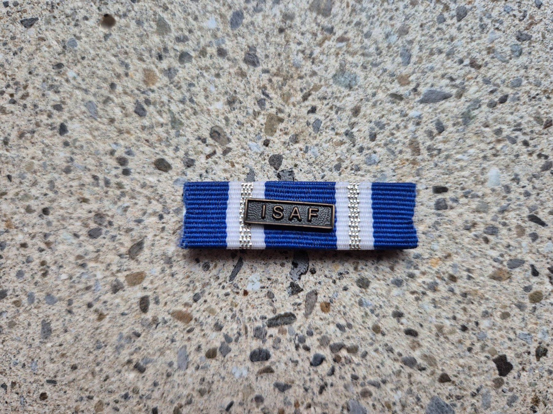 Schweizer Armee Placchette & Badge: *** Nato Ribbon Isaf *** – Nuovo (secondo la descrizione) da Riedholz venduto da fr_sIruP
