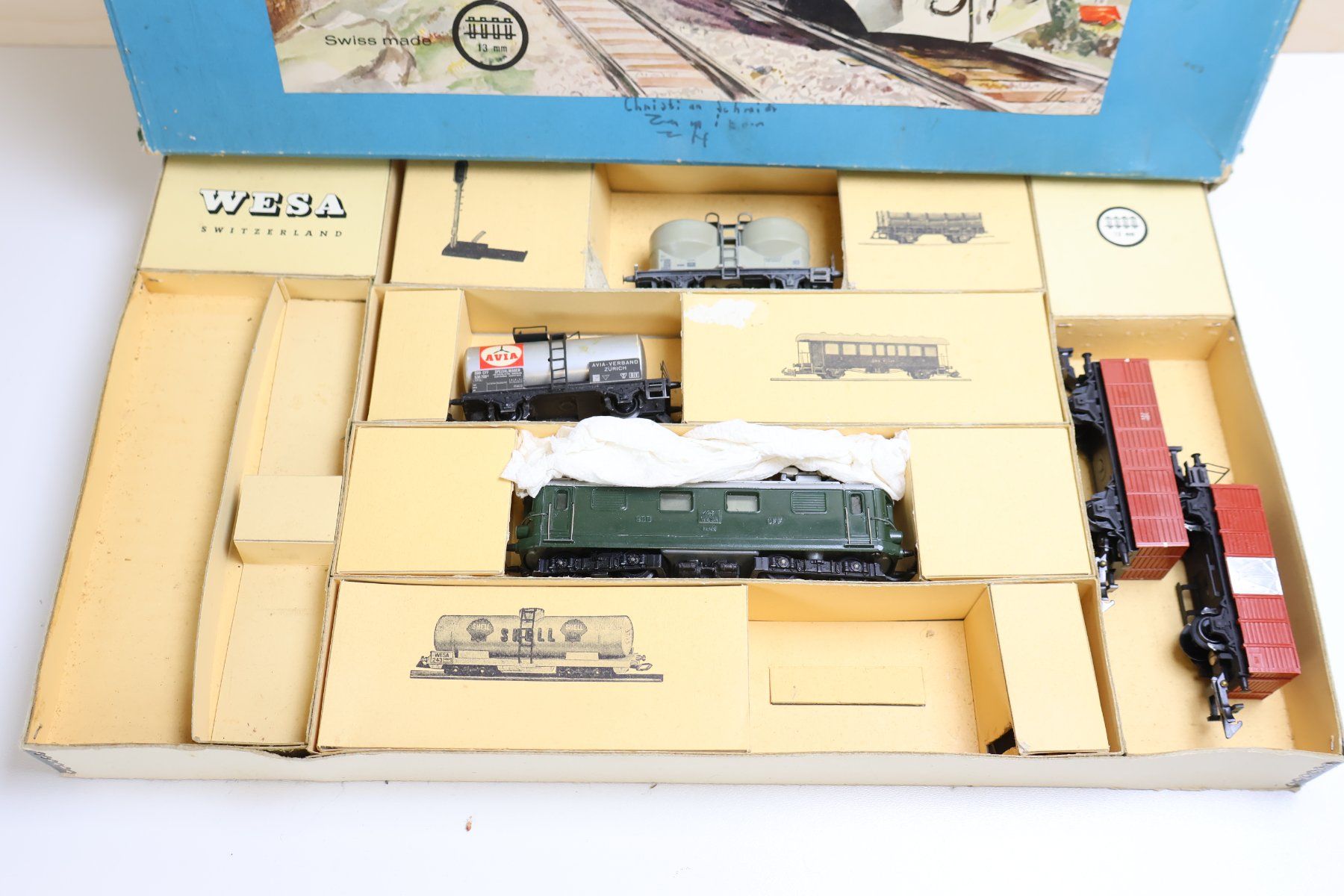 Wesa Modellini di ferrovie: WESA SBB Re 4/4 E-Lok & Güterzug Set - OVP – Usato da Winterthur venduto da Monstera 5