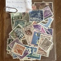 Lot 70 timbres Italie Italien oblitérés 1er choix