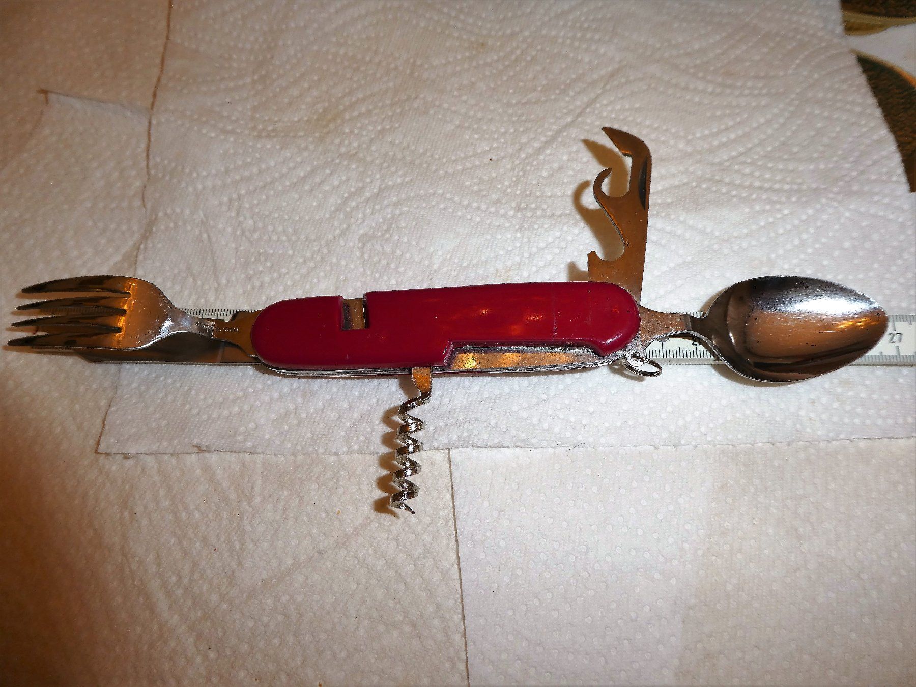 Schweizer Armee Taschenmesser: SACKMESSER ALS BESTECK ERÖFFNER KONSERVENÖFFNER USW. – Gebraucht aus Spreitenbach von jaro1944 1