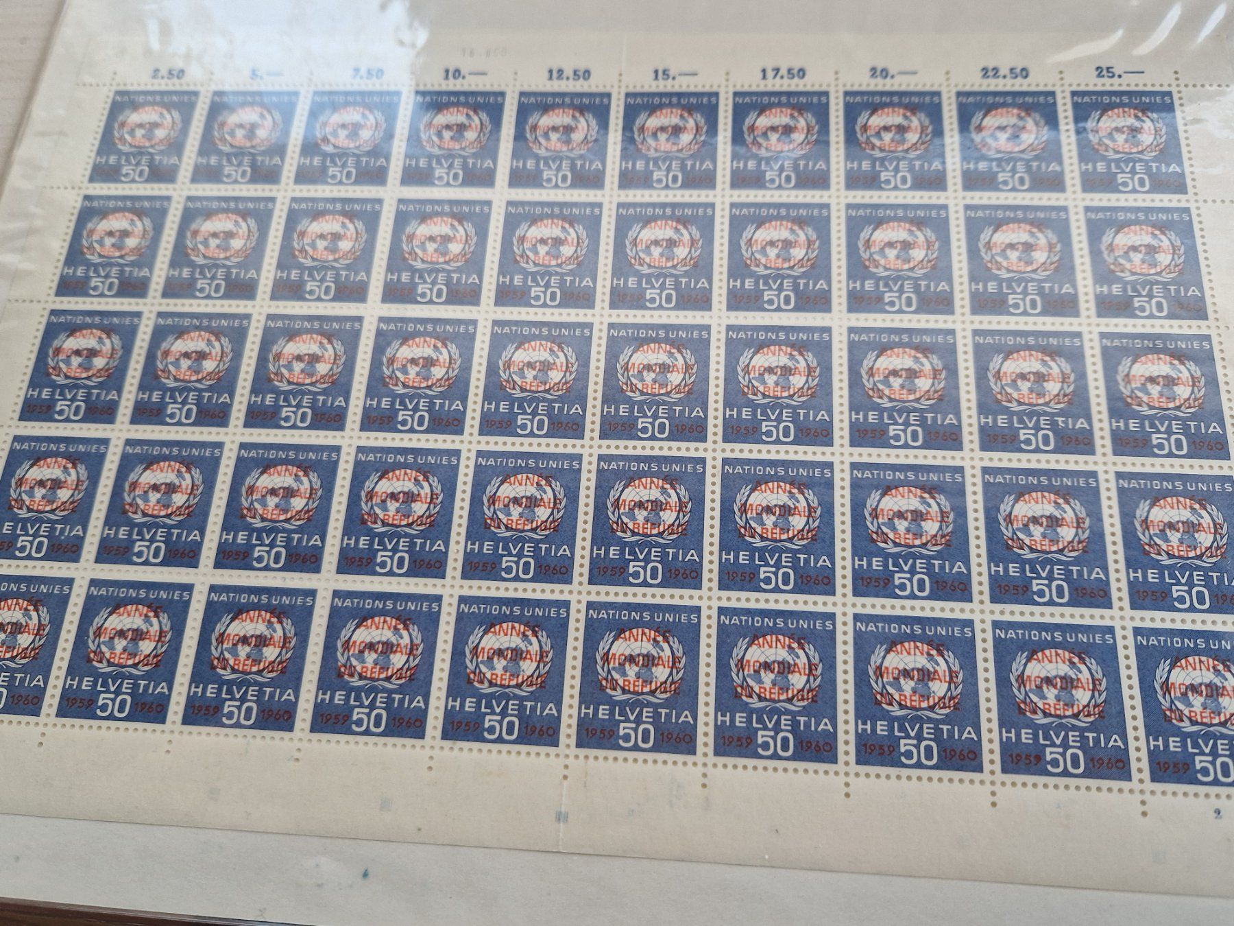 Tutti i francobolli: 2 Bögen Dienstmarken postfrisch**, ab 1.- – Usato da Burgdorf venduto da Glossy01 2
