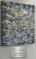 Gemälde " Eiszeit der Gefühle" handmade 80×100×4