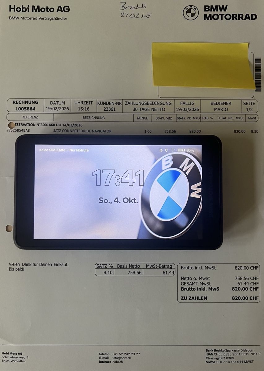 Garmin Navigationsgeräte: BMW ConnectedRide Navigator neuwertig – Gebraucht aus Bänk (Dägerlen) von gweile65 1